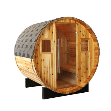 SunRay Aurora 2-4 Person Traditional Barrel Sauna